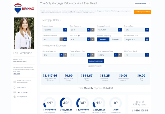 Mortgage Calculator (co-branded)